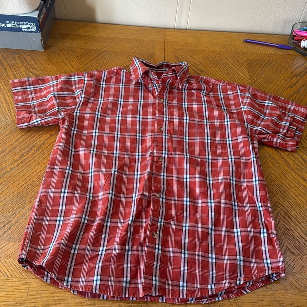 Arizona Jean company button down short sleeve - Picture 2 of 9